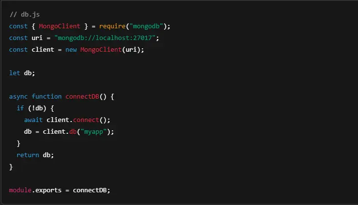 MongoDB Node.js
