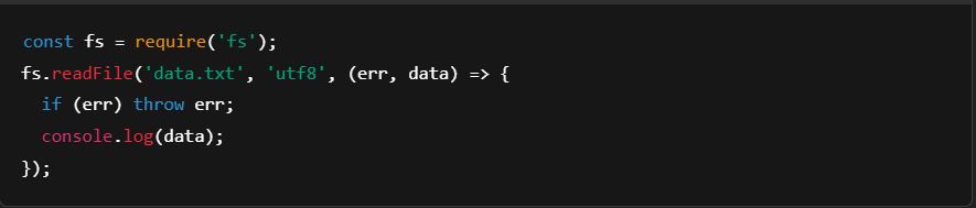 nodejs features
